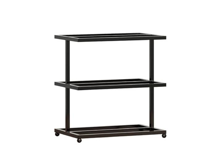 3-stufiges Weinregal, kein Zusammenbau erforderlich, for Küchen(Black)