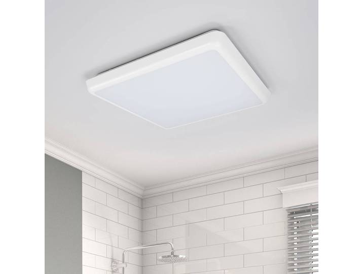 LED Deckenleuchte Augustin Arcchio, weiß / opal, für Badezimmer, Kunststoff, Modern