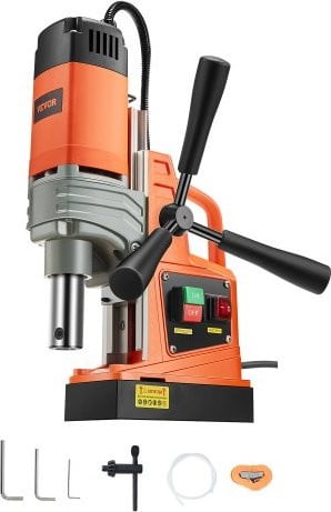 VEVOR Professionele Magneetboormachine 1300 W, Kernbooreenheid met 13000 N en 810 tpm, Oranje