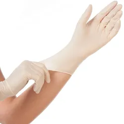 10x100 Stück Latexhandschuhe puderfrei Weiss  Größe L Einweghandschuhe Arbeitshandschuhe Einmalhandschuhe Latex Handschuhe