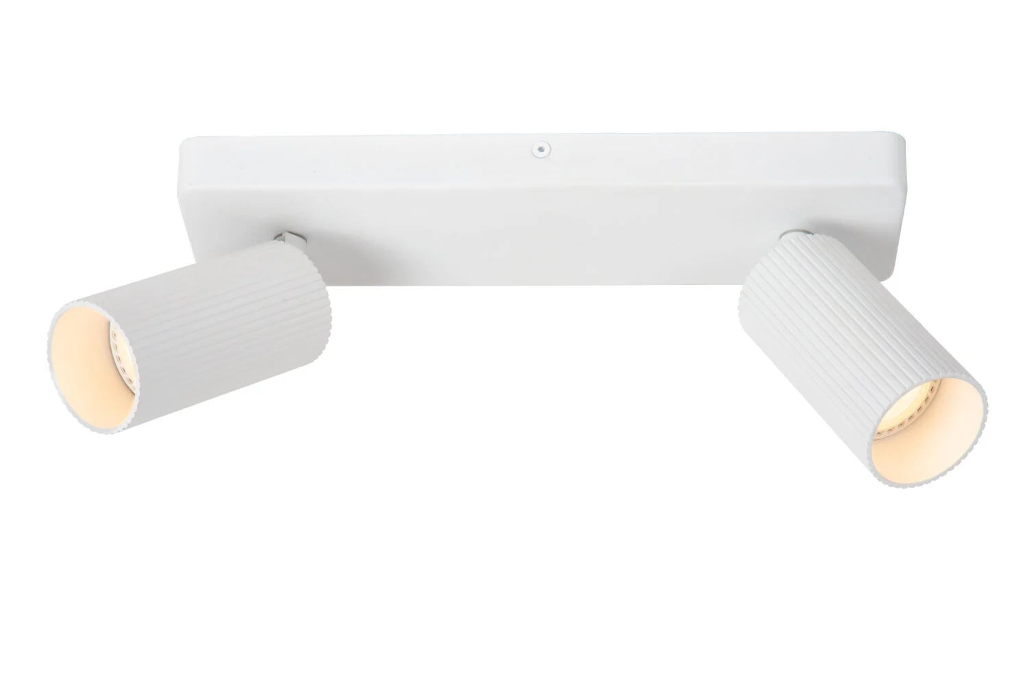 Lucide CLUBS Plafondspot - Wit - Aluminium - 2x GU10 - Dimbaar en Verstelbaar