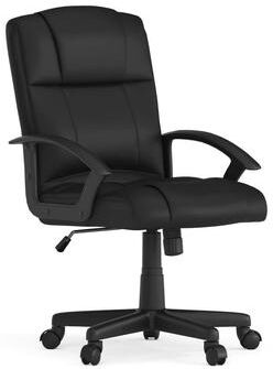 Flash Furniture Mid-Back Padded Task Office Chair with Arms