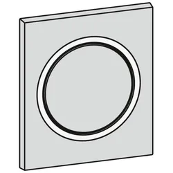 Mepa Frontplatte Urinal-Druck-, spüler MEPAzero, chrom-matt, 590259 590259