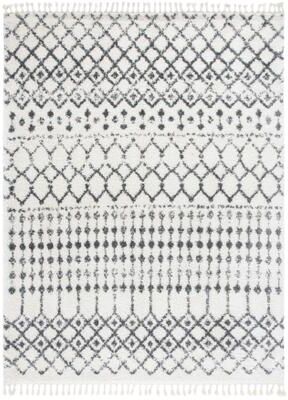 SAFAVIEH Berber Fringe Shag Louetta Trellis Rug