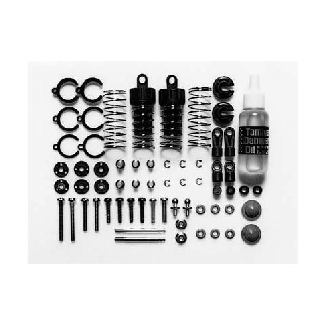 Tamiya 1:10 Öldruckstossdämpfer Schwarz mit Federn Silber 4 St. (300050519)