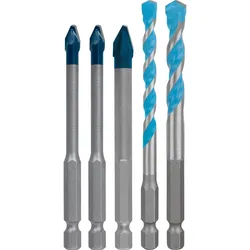 Bosch EXPERT HEX-9 Hard Ceramic und HEX-9 Multi Construction Bohrer 6/8 mm, 5-teiliges Set - 2608902314