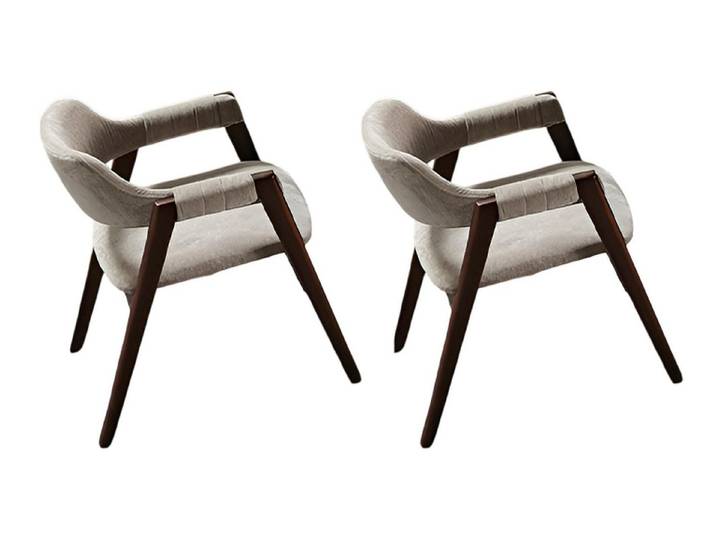 JVmoebel Esszimmerstuhl Komfortable Stühle mit elegantem Design in hochwertigem Stoff (2 St)