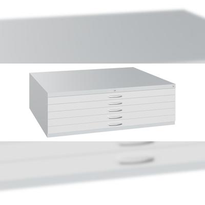 C+P Flachablageschrank Serie 7100_7200, H420xB1350xT960mm