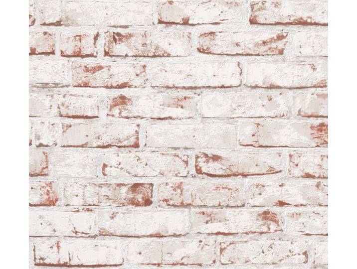 Steen tegel 3D behang Profhome 907813-GU vliesbehang glad met natuur patroon mat rood bruin 5\,33 m2