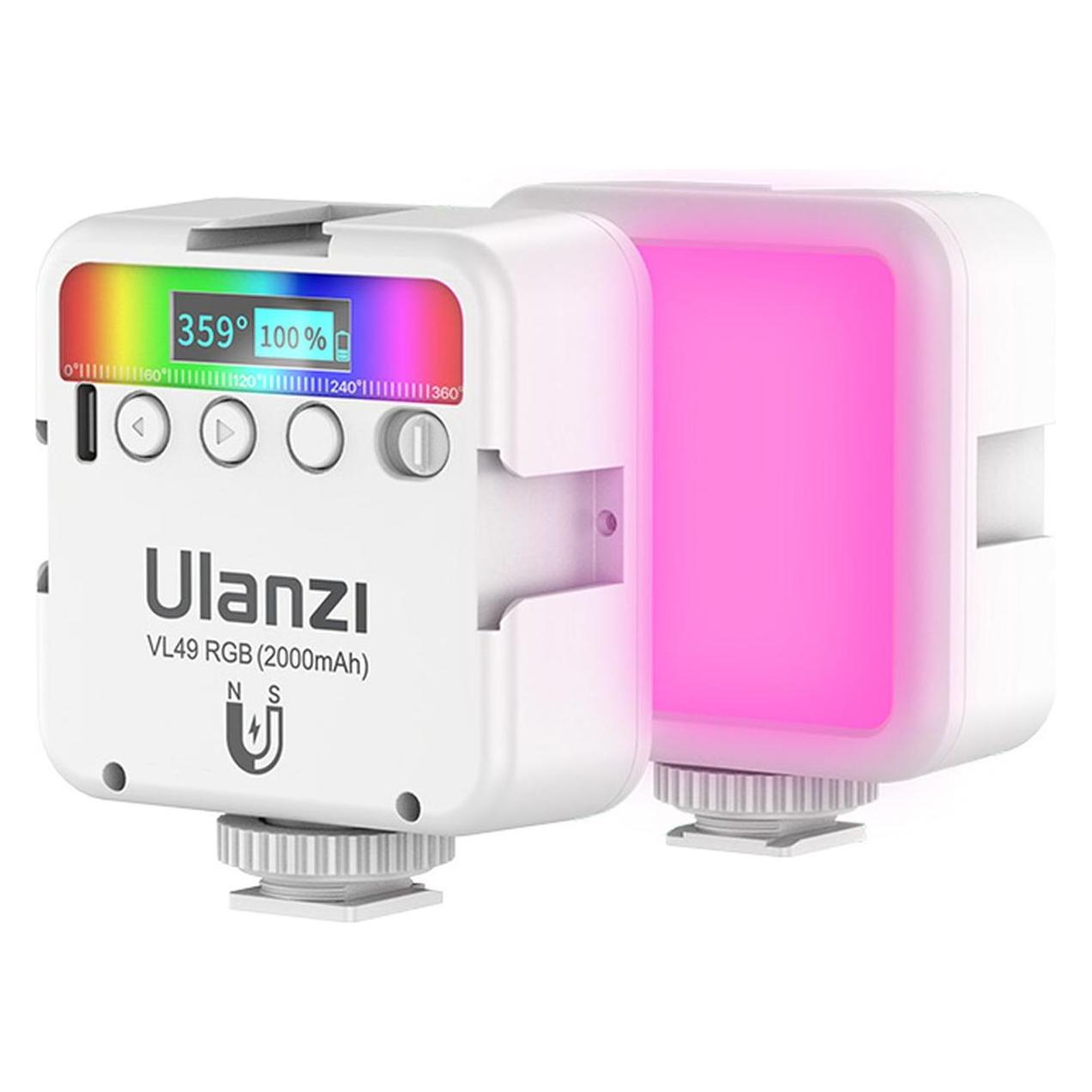 Ulanzi VL49 RGB Multi Colour LED-Video Light - White (Videoleuchte) (65577712)