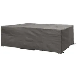 Perel Schutzhülle für Gartenmöbel, Grau, rechteckig, 320 cm x 275 cm x 80 cm
