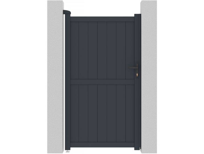 Portillon aluminium Maurice - 101.2 x 180.9 cm - Gris