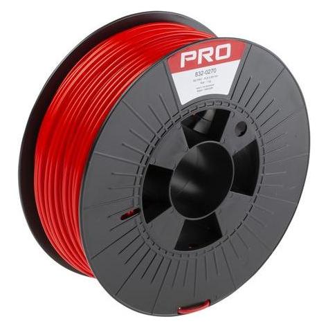 RS PRO RS Red PLA 2.85mm Filament 1kg (PLA, 1000 g, 2.85 mm) (8320270)