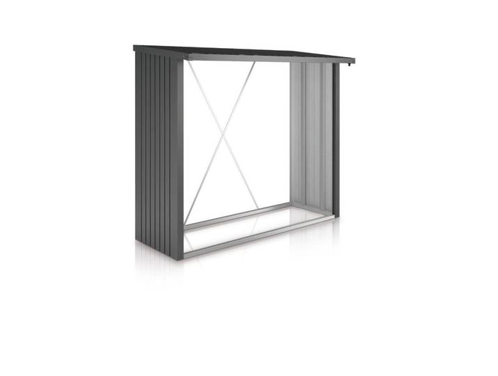 Biohort Kaminholzregal, Dunkelgrau, Metall, 229x199x102 cm, Qualität aus Österreich, Kleinmöbel, Kamine & Zubehör