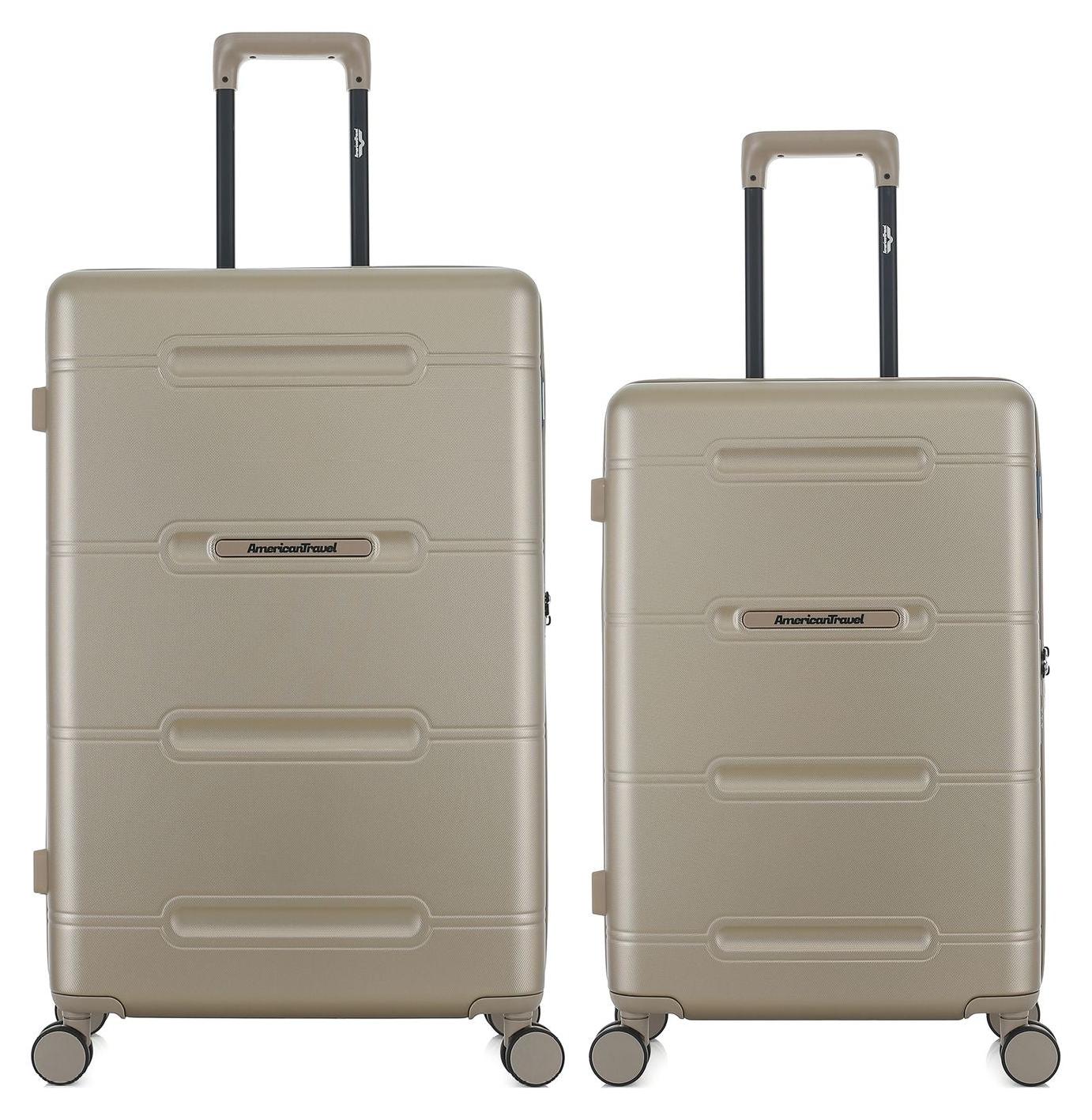 AMERICAN TRAVEL - 2er-Set - CLEVELAND-Koffer (großes Format und Wochenendkoffer)