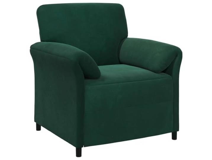 Makastle 1 Sitzer Sofa Couch Dunkelgrün 88 x 83 x 95 cm Samt