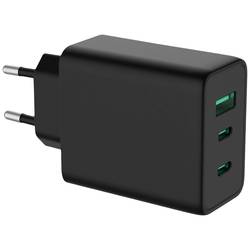VALUE USB Charger mit Euro-Stecker, 3-Port (Typ-A, 2x Typ-C), 65W, GaN 19.99.1096