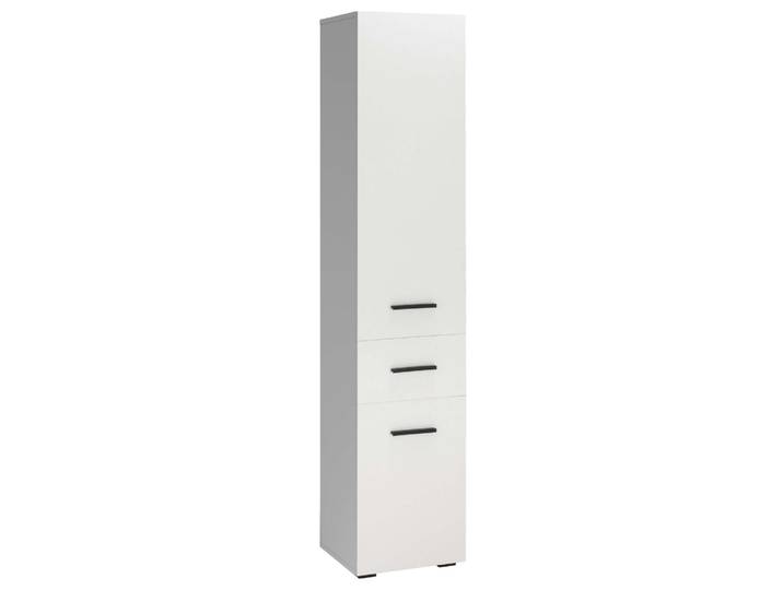 Hochschrank WELLTIME Skara , weiß, B:38cm H:180cm T:35cm, Holzwerkstoff, Schränke, Hochschrank, 3 verstellbaren Einlegeböden hinter den Türen, Breite 38cm, Höhe 180cm