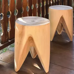 die Faktorei »Teeth« Holz-Hocker stapelbar ca. 30x40 cm