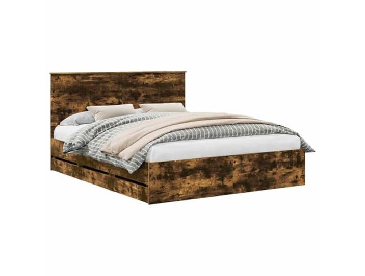 ZQQLVOO Bettrahmen Räuchereiche 120 x 200 cm Solid Wood Bed Frame Wood-based main frame, slatted base, air circulation, minimalist silhouette, guest room, teen re