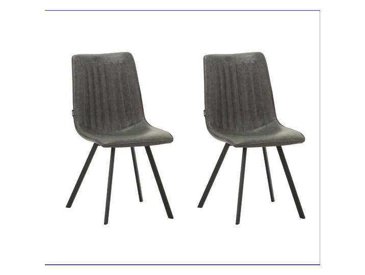 Mid.you Stuhl-Set, Anthrazit, 45.5x89.5x60 cm, Esszimmer, Stühle, Esszimmerstühle, Esszimmerstühle-Set