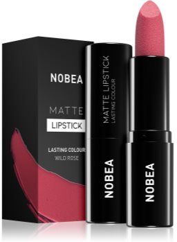 NOBEA Day-to-Day Matte Lipstick batom matificante tom Wild rose #M18 3 g. Day-to-Day Matte Lipstick