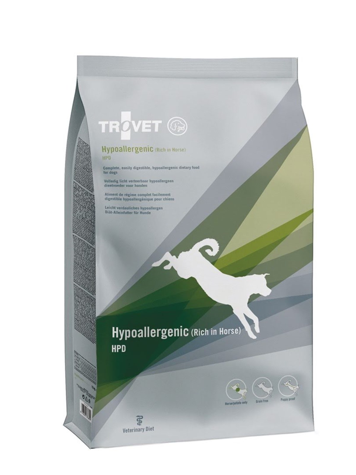 TROVET Hypoallergenic HPD mit Pferd - Trockenhundefutter - 10kg