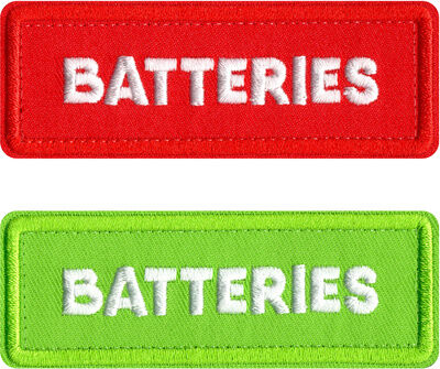 CRDBAG Patches Batteries 4 Pcs 2x Rot