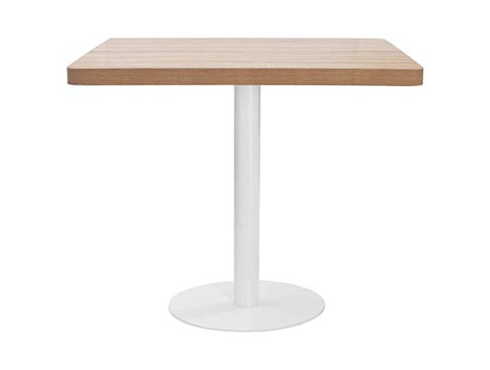 HKLGBVCR Bistrotisch, Hellbraun, 80 x 80 cm, MDF