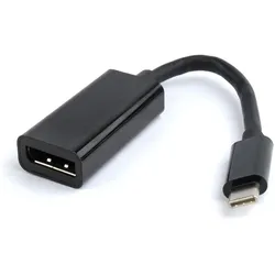 Gembird A-CM-DPF-01 USB Type-C 3.1 DisplayPort Schwarz Kabelschnittstellen-/adapter (DisplayPort), Video Adapter, Schwarz