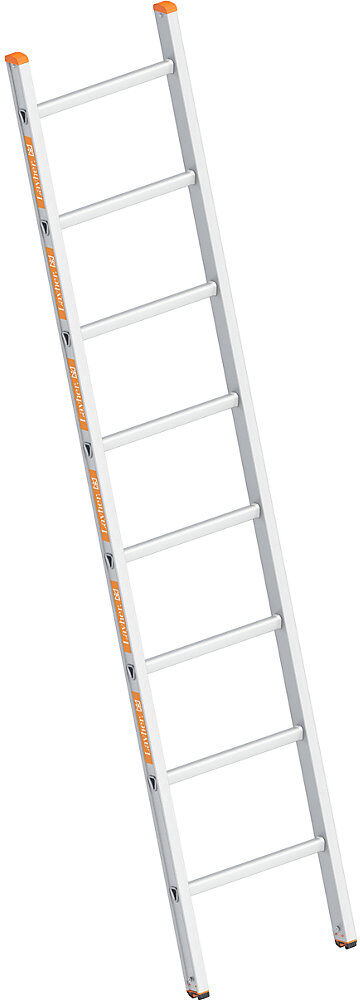 Alu-Anlegeleiter, mit Sprossen, Breite 450 mm, 8 Sprossen Layher