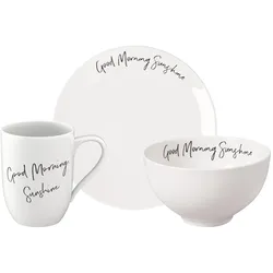 Villeroy & Boch, Geschirrset, Statement Frühstücks-Set Sunshine (3 Stk.)