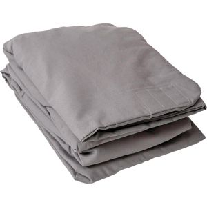 Wurzler Erdungsbettlaken Premium Spannbettlaken, 11% Silberfaden & 89% Bio-Baumwolle, 200x90x33cm