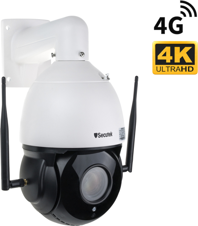 Drehbare LTE PTZ IP-Kamera Secutek SBS-NC710G-30X - 8MP, 30x Zoom