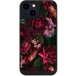 Nivocase Handyhülle für Apple iPhone 14 Hülle NIVOpure Case Schwarz Blumen Blüte Rose (Apple iPhone 14), Smartphone Hülle, Schwarz