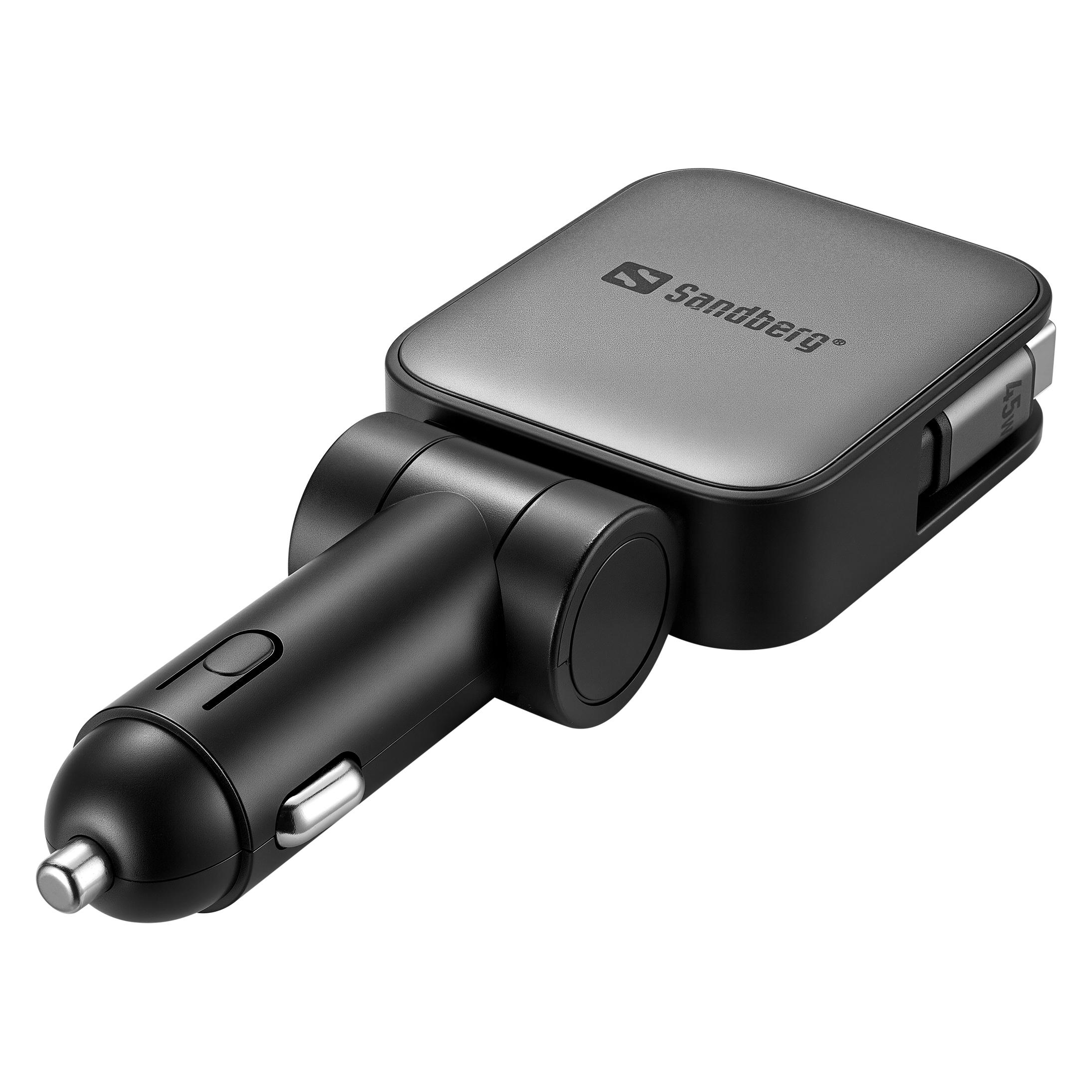 Sandberg Car Charger, 3in1 FlexCable (441-82)