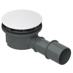 BetteCompact + Ablaufgarnitur, seitlich, Ablaufleistung 0,5 l/s, B568-000, Farbe: Weiß