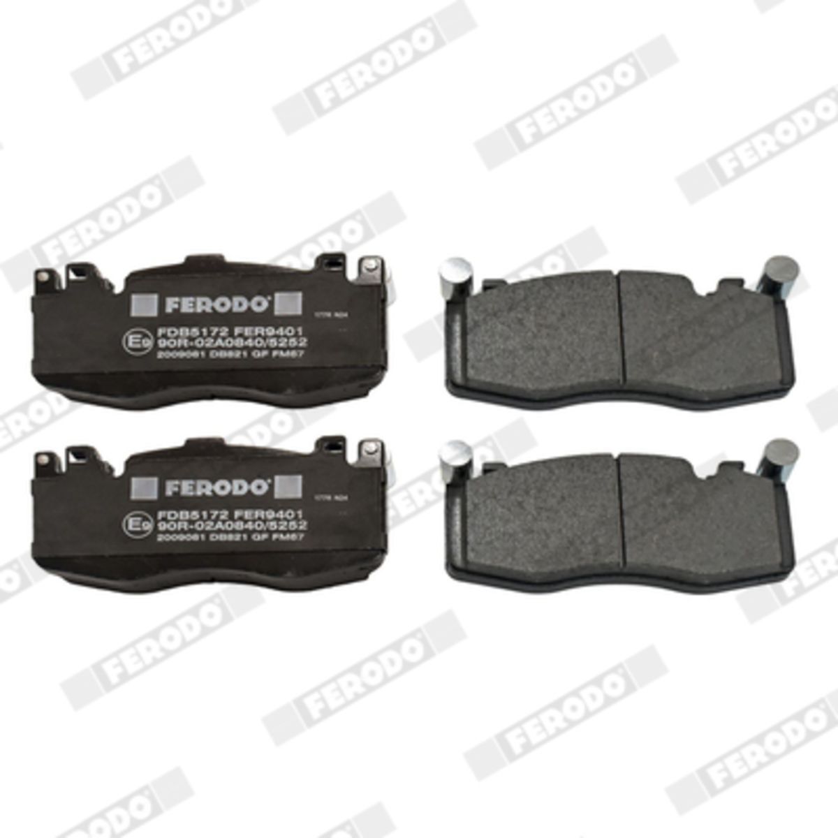 Bremsbelagsatz, Scheibenbremse PREMIER ECO FRICTION FERODO FDB5172