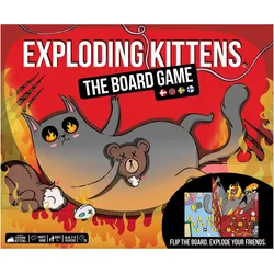 Exploding Kittens The Board Game (Nordic) (Dänisch, Finnisch, Norwegisch, Schwedisch, 2 - 6 Spieler)