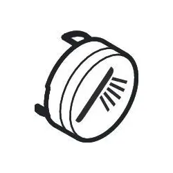 Hansgrohe Druckknopf Symbol Handbrause mattweiss, 93573700 93573700