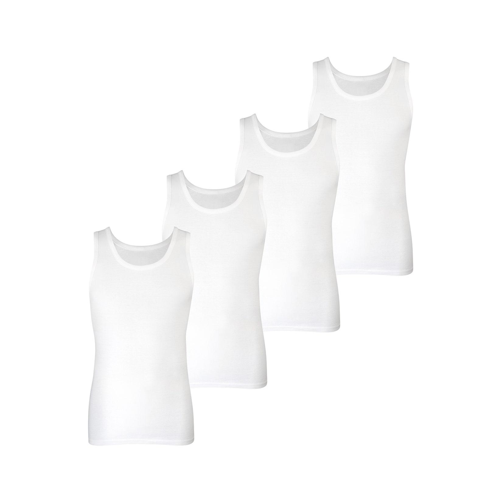 NUR DIE Herren Unterhemd Basic Alltag Tanktop 4er Pack