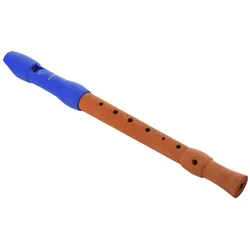 Hohner Alegra Line Sopranblockflöte Deutsch zweiteilig Blau - Sopran-Blockflöte