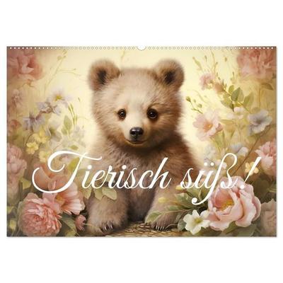 Tierisch süß! (Wandkalender 2027 DIN A2 quer), CALVENDO Monatskalender