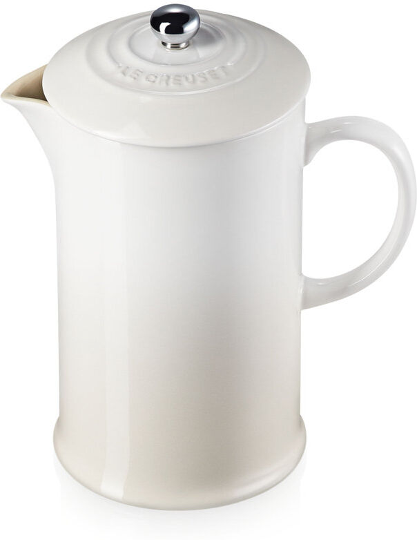 Le Creuset Stoneware Cafetiere with Metal Press Meringue 1L