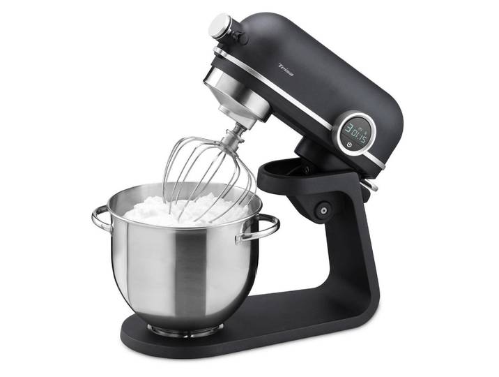 Trisa Electronics Küchenmaschine, Anthrazit, Metall, 5,2 l, 40x37x26 cm, RoHS, Fsc, LCD Display, Planetengetriebe, Kochgeschirr, Küchengeräte, Küchenmaschinen