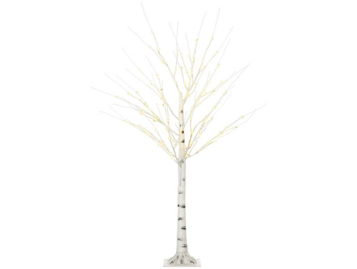 Homcom 150 cm Kunstbirke Kunstbaum mit LED-Beleuchtung für Weihnachten Ostern Warmweiß, Weiß, Kunststoff, 22x150x22 cm, Dekoration, Weihnachtsdekoration