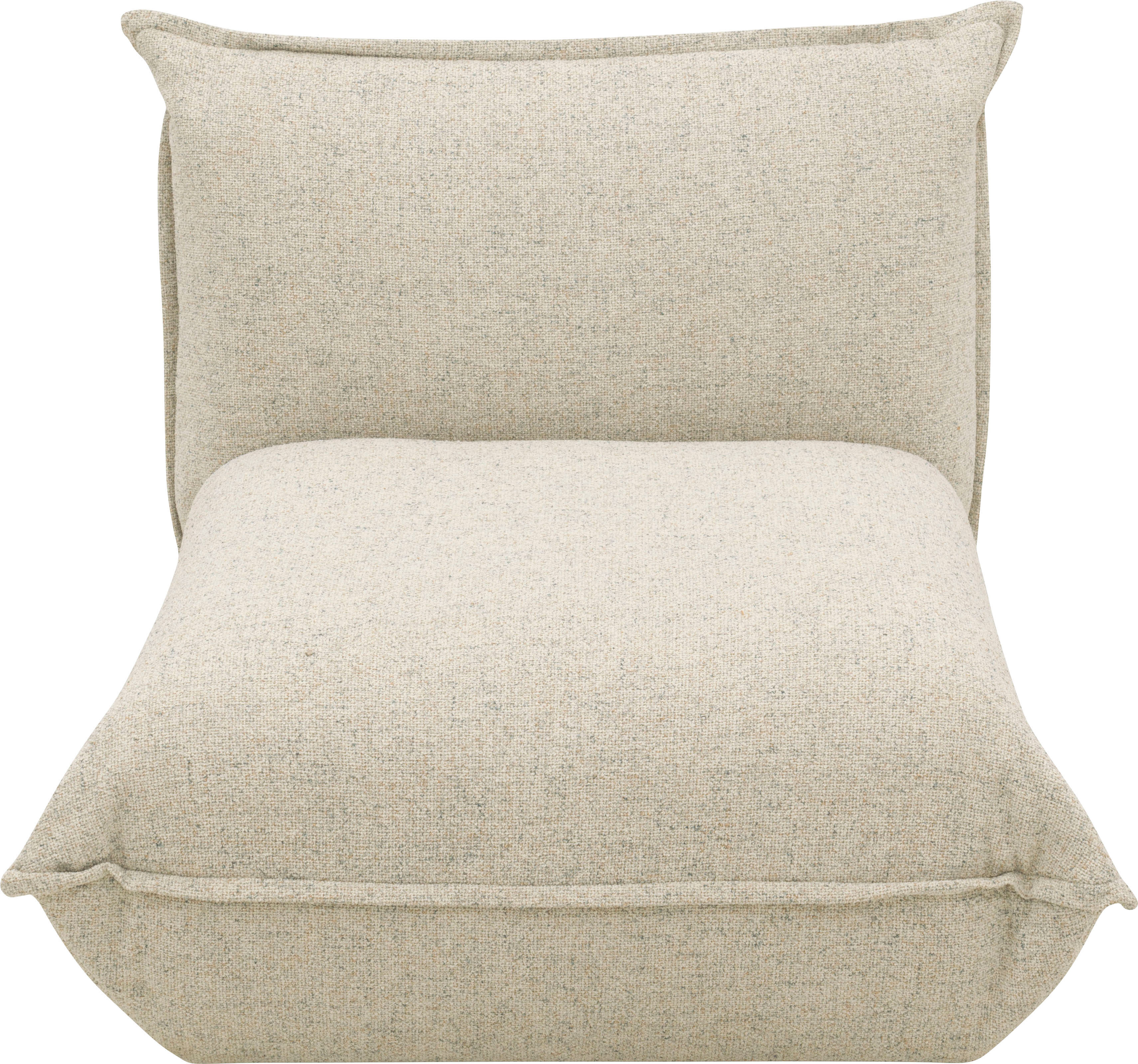 Sessel DOMO COLLECTION "Nantes Loungesessel, Wohlfühlsessel", blau (beige, petrol), B:78cm H:73cm T:100cm, 100% Polyester, Sessel, Sessel, hochwertig gepolstert mit Federkern, Struktur, beige-petrol