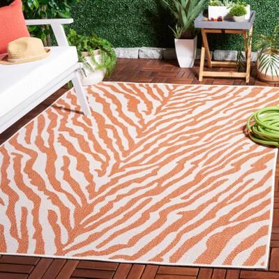 SAFAVIEH Bermuda George Geometric Indoor/Outdoor Waterproof Rug
