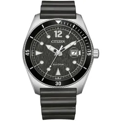 Citizen AW1889-00E Eco-Drive Marine Sports Solar Herrenarmbanduhr Schwarz