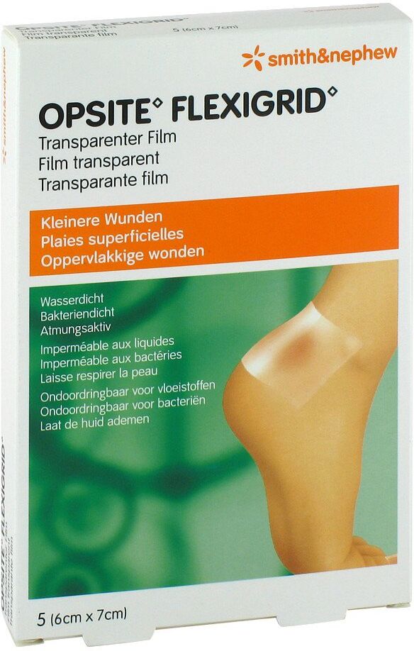 Opsite Flexigrid transparent Wundverb.6x7cm steril